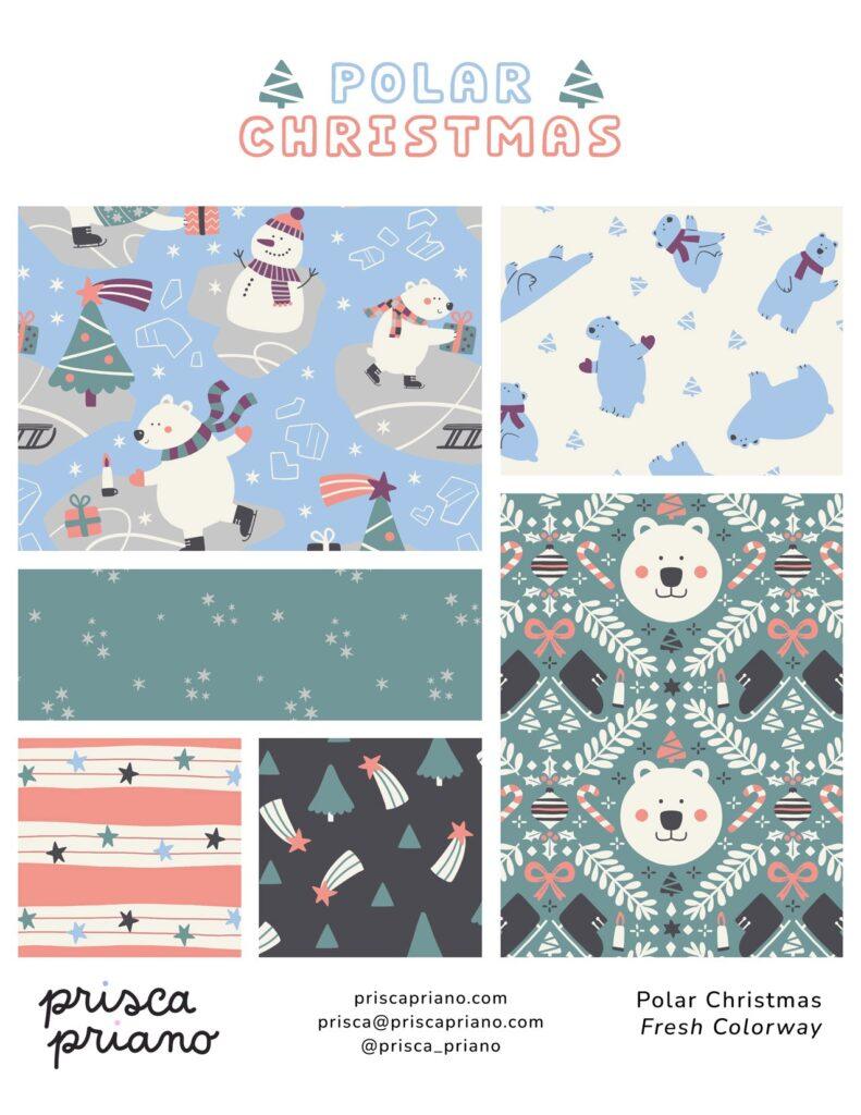 cute winter patterns kids