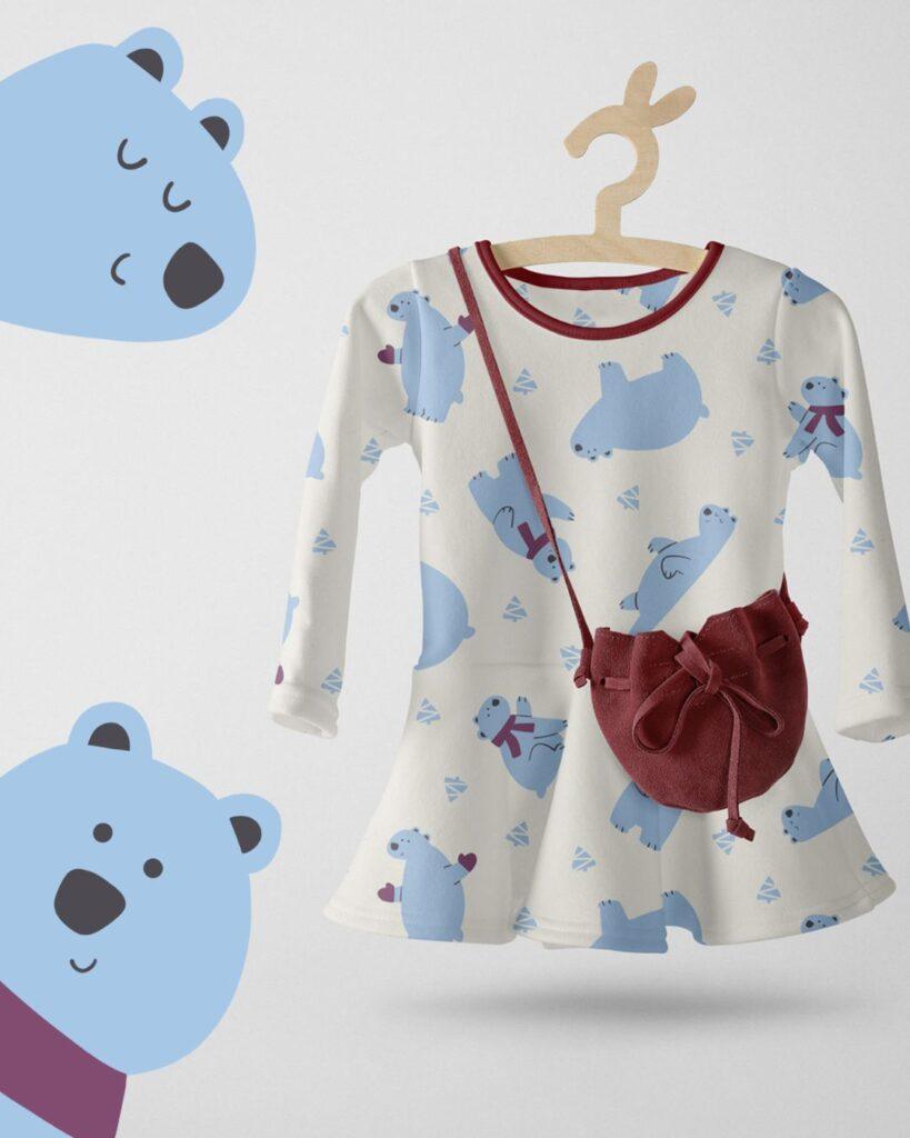 kids winter fabric ideas