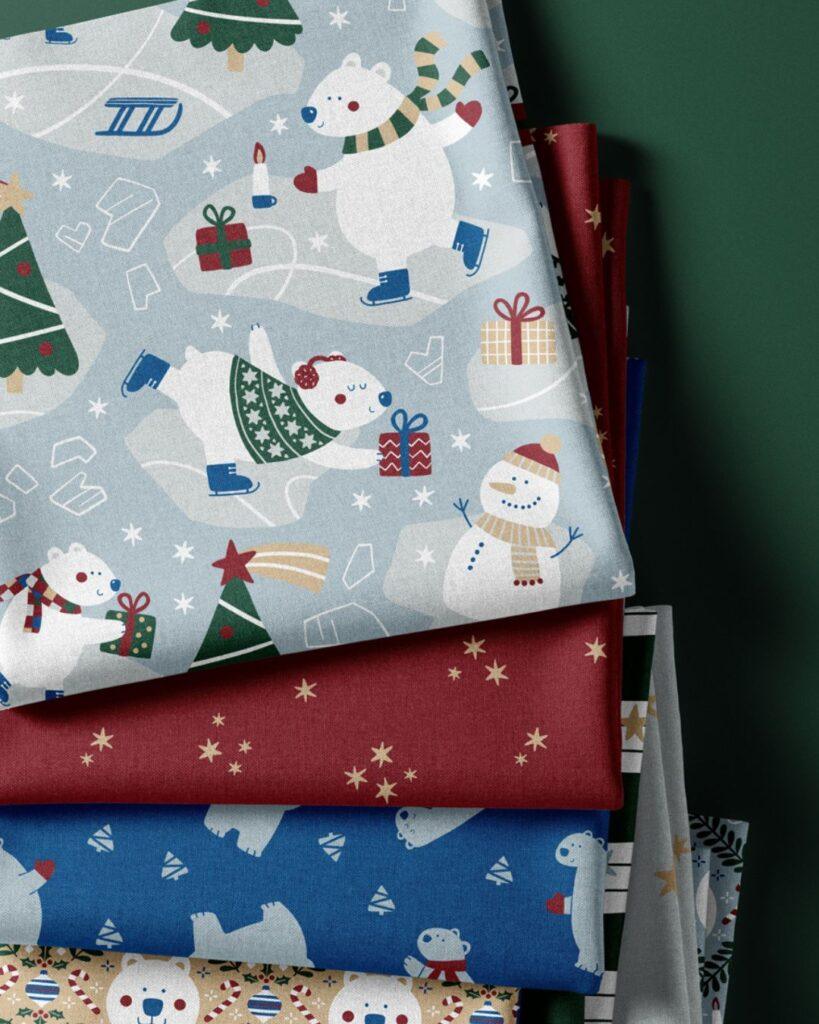 kids winter fabric