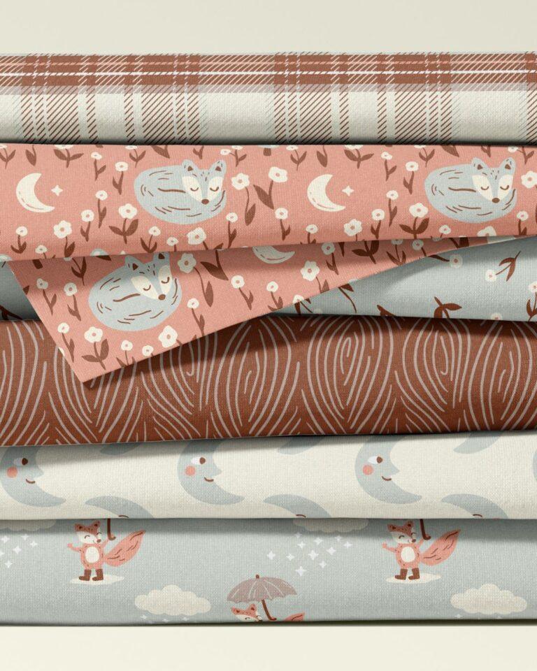 autumn fabric prints for kids