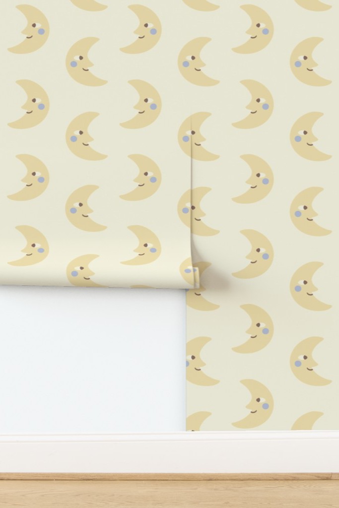 yellow nursery wallpaper